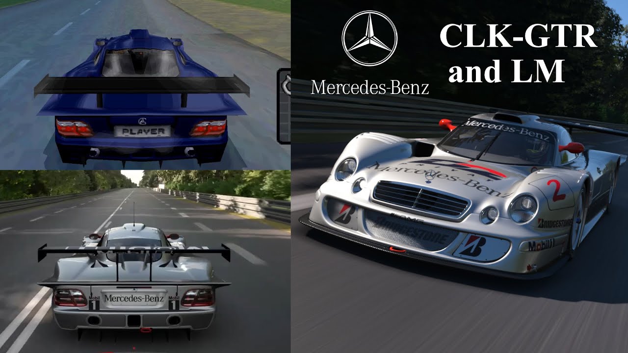Mercedes-Benz CLK-GTR and LM in Racing Games