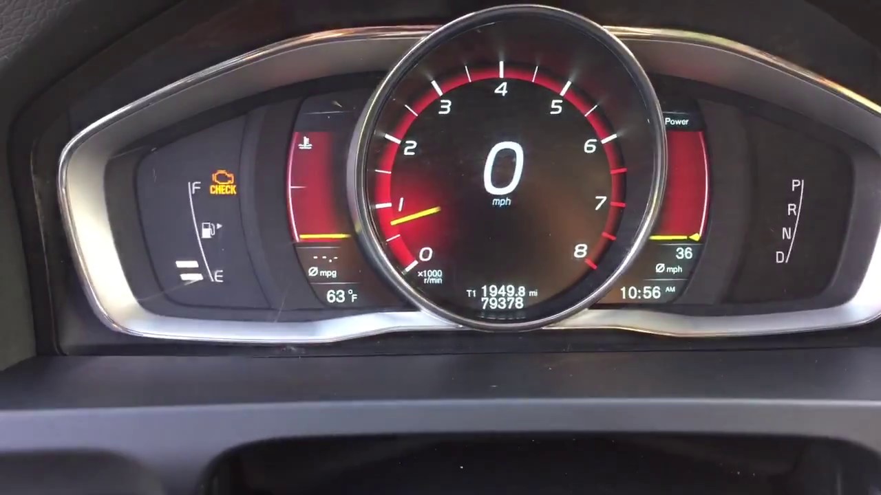 Виртуальный дисплей Volvo, модернизированный для Volvo S60 T5 2012 года выпуска