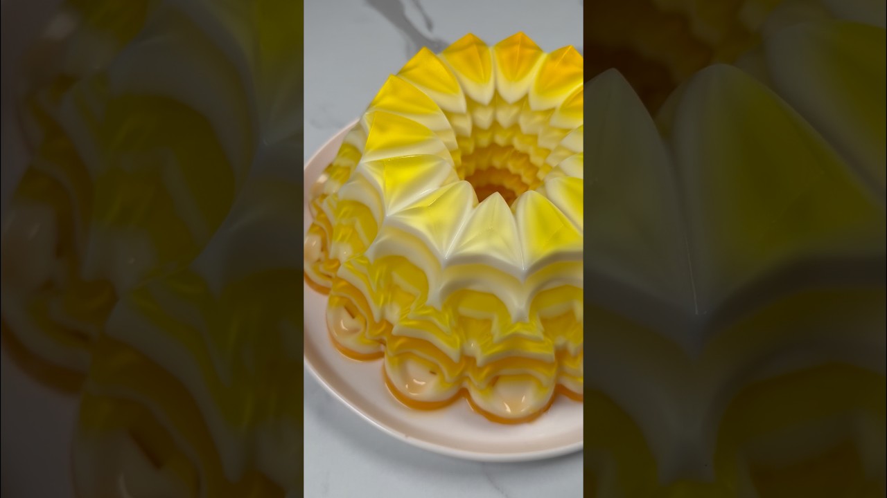 let&rsquo;s make lemon jelly cake 🍋🍋🍋🍋🍋 #asmr #dessert #jelly #jellycake #sweet