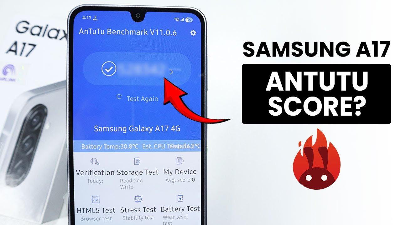 What is the Antutu Score of Samsung A17- Benchmark Test