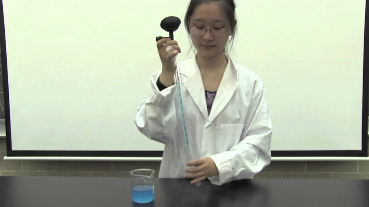 How to use a Mohr pipette
