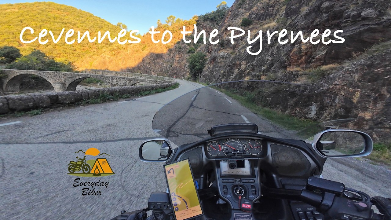 Cevennes to the Pyrenees on a Honda GL1800 Goldwing