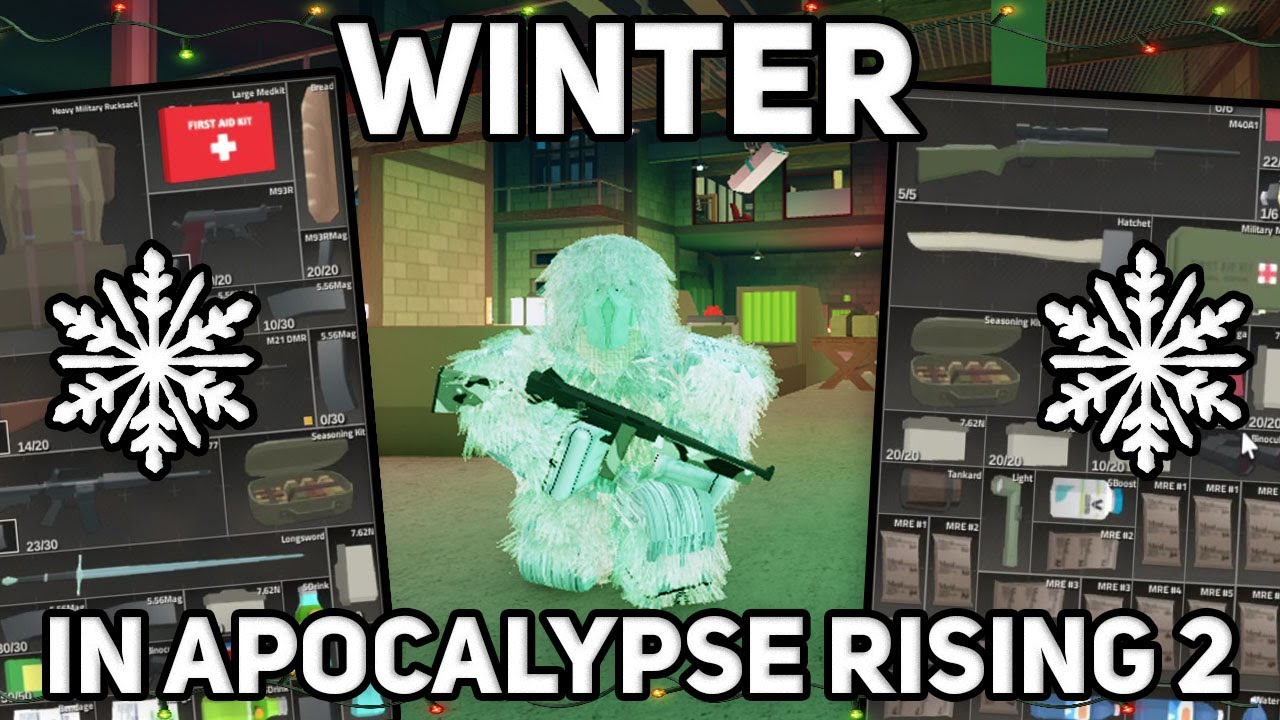 Обновление «Выживание в одиночку зимой» в игре Apocalypse Rising 2 (Roblox)