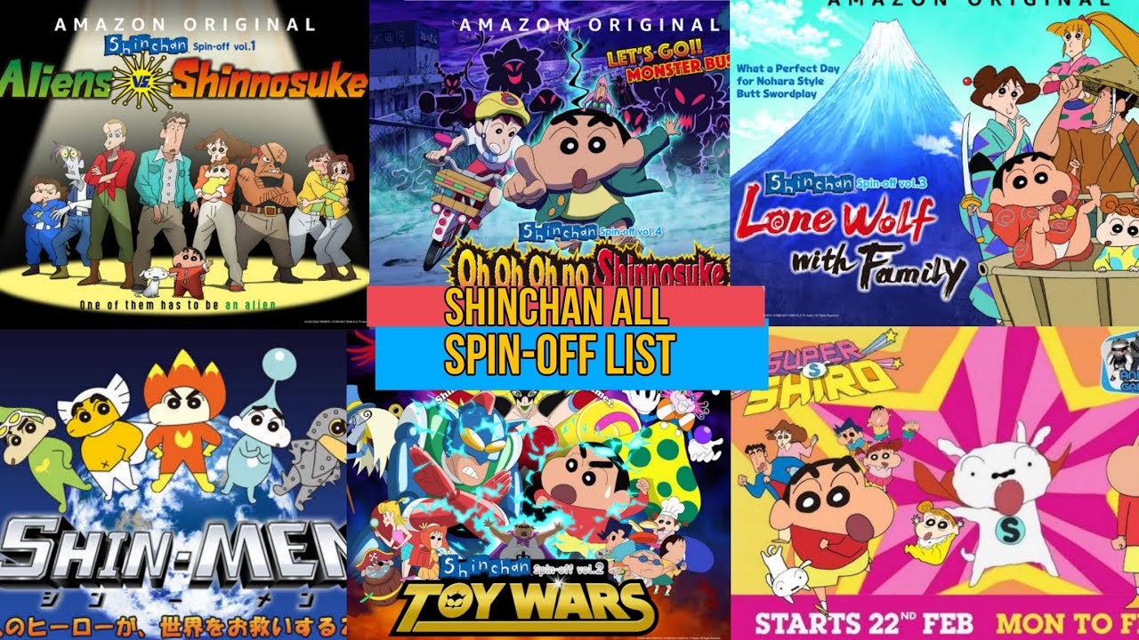 Shinchan Spin-offs List | Super Shiro | SHIN-MEN | Crayon Shin-chan Spin-off