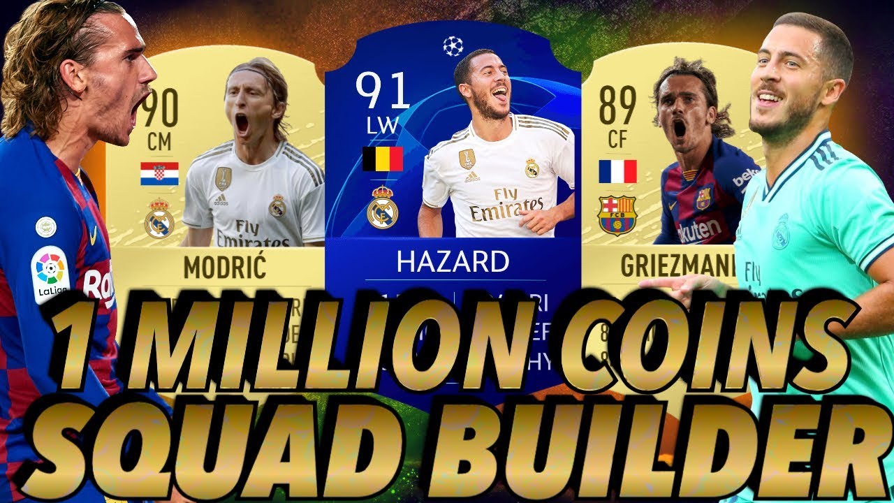 UNREAL 1 MILLION COIN SQUAD BUILDER!! - FIFA 20 ULTIMATE TEAM