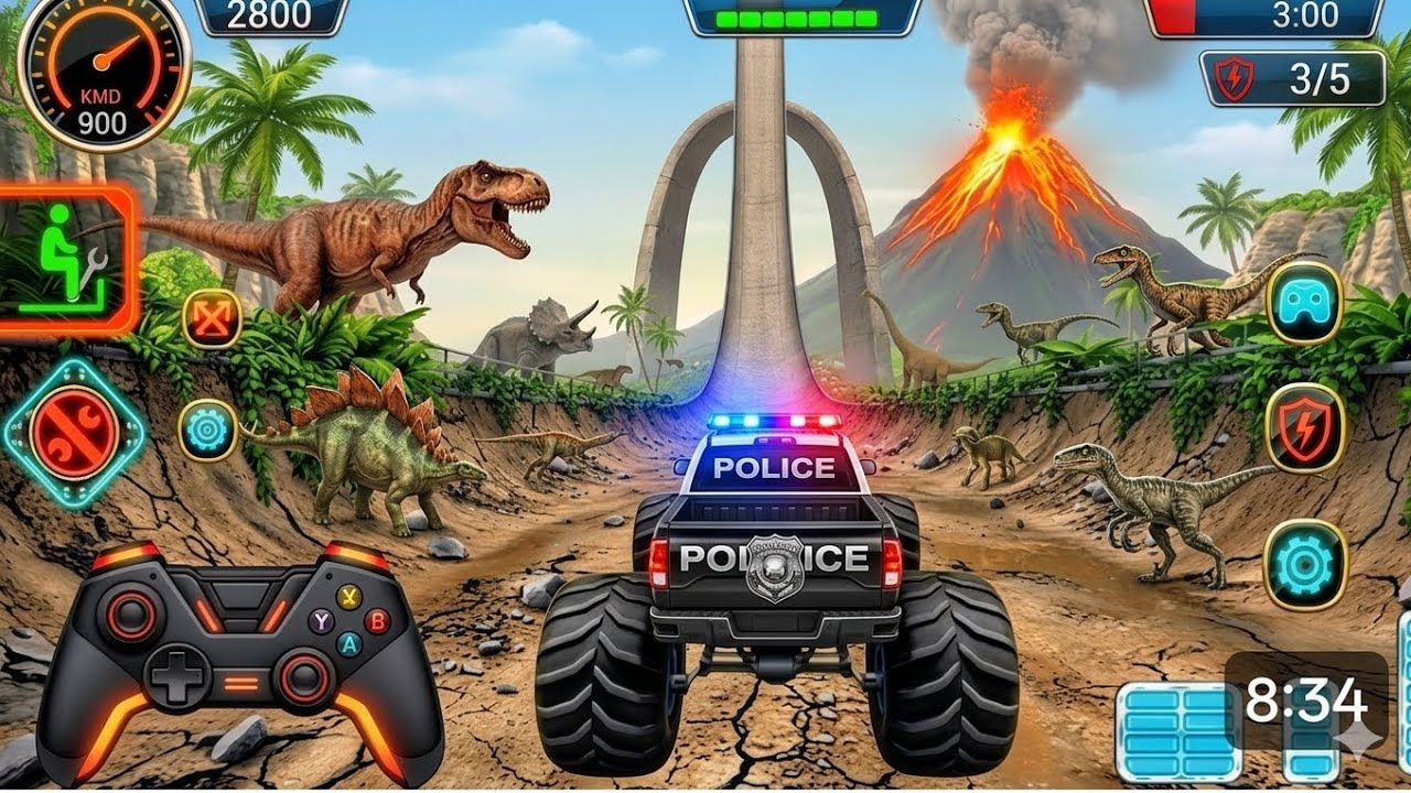 Monster Truck Mega Ramp Impossible Driver - Ultimate Car Stunts GT Racing - Android GamePlay