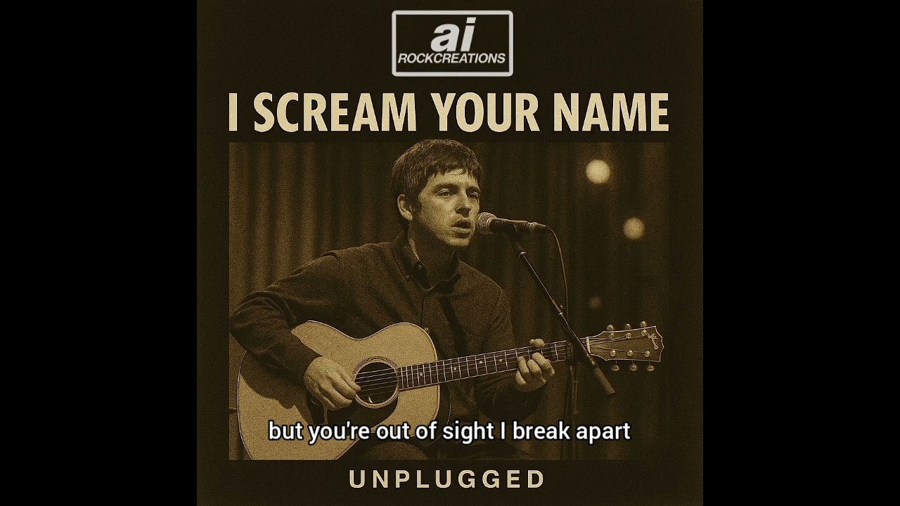I Scream Your Name- An Oasis Live Unplugged AI Song By AI RockCreations