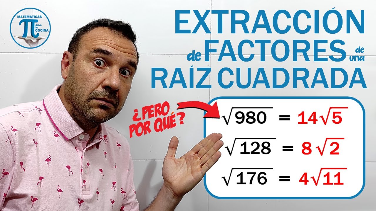 EXTRACCIÓN de FACTORES de una RAÍZ CUADRADA 3️⃣ súper-ejercicios!!! 😊