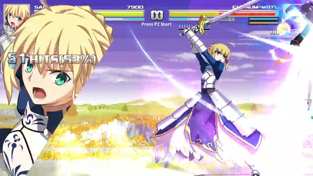 MUGEN/IKEMEN GO - Saber 82% Combo