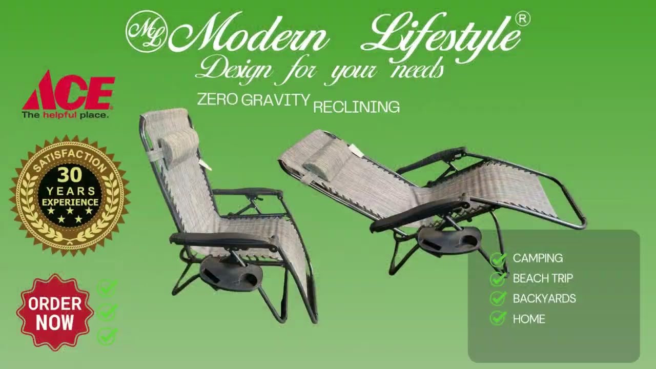 Modern Lifestyle Zero Gravity Reclining Chair | Ace Hardware