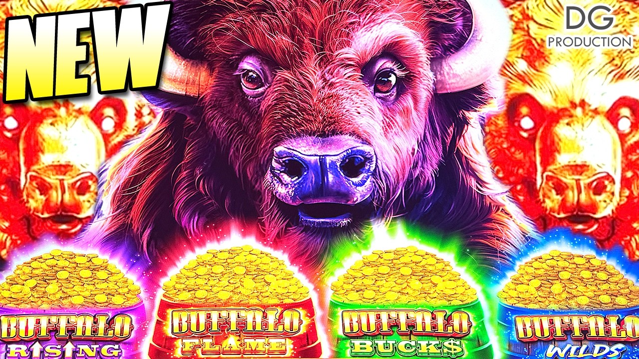 🔥НОВЫЙ MEGA QUAD POWER BUFFFALO TRIPLE POP BIG WIN FLAME HOT СЛОТ-МАШИНА ЛАС-ВЕГАС КАЗИНО VENETIAN
