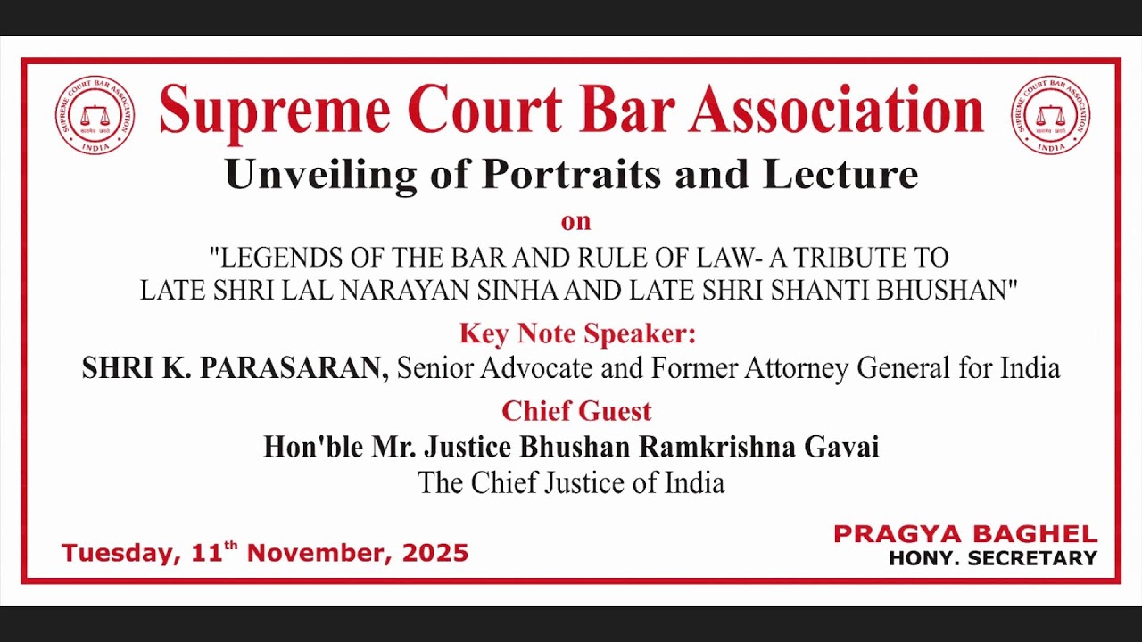 SCBA LECTURE SERIES: LEGENDS OF THE BAR AND RULE OF LAW