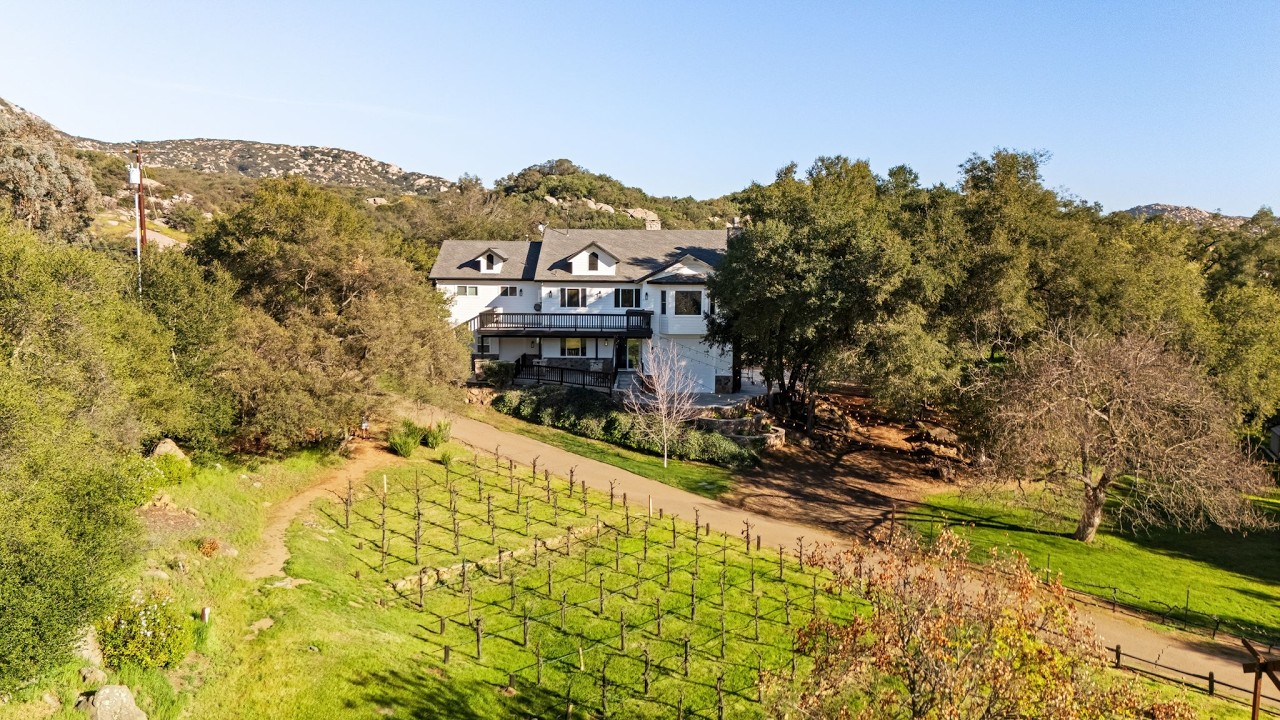 A Hidden 11.43-Acre Estate Near San Diego | Vineyards & Guesthouses | 14671 & 14673 Mussey Grade Rd