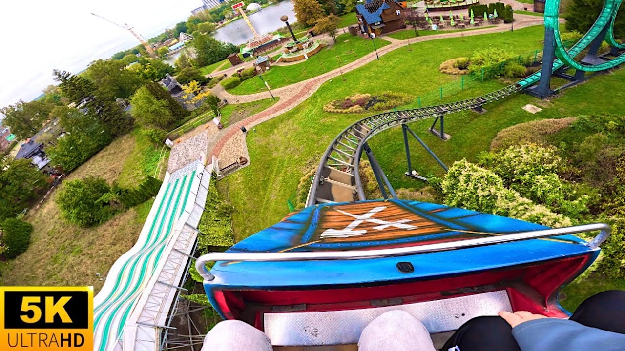 Devil’s Loop POV 5K EXTREMELY STRANGE ROLLER COASTER Legendia, Poland
