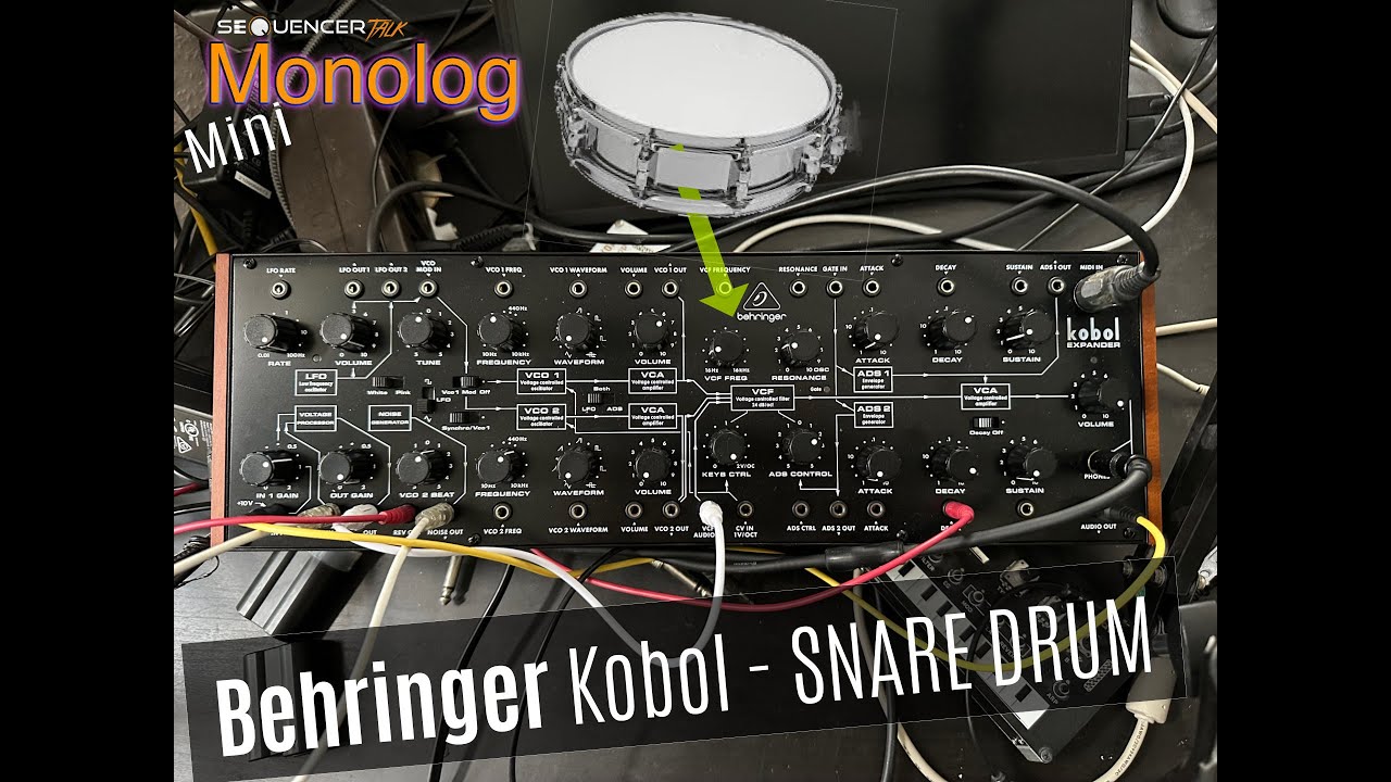 Behringer Kobol Synthesizer - Snare Drum, Tricks, RSF Expander, Selbst als Drumsynth für 160€ super