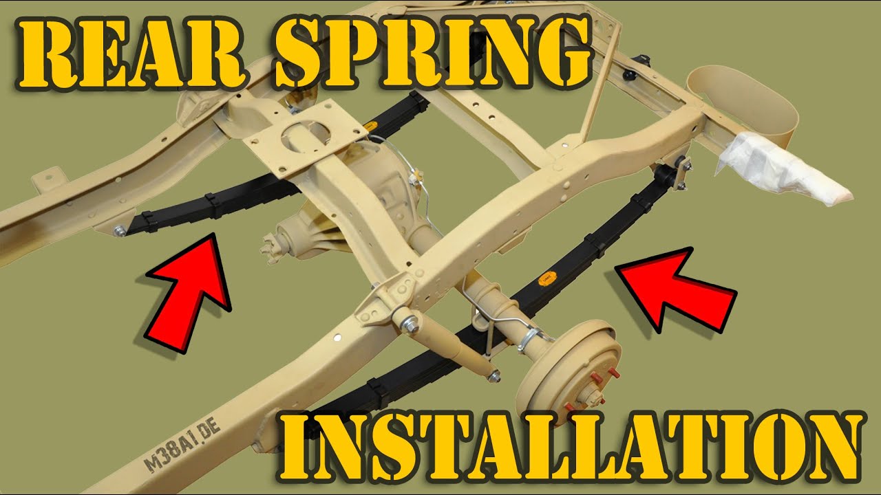 Restore your Willys Jeep | How to install the rear springs | M38A1
