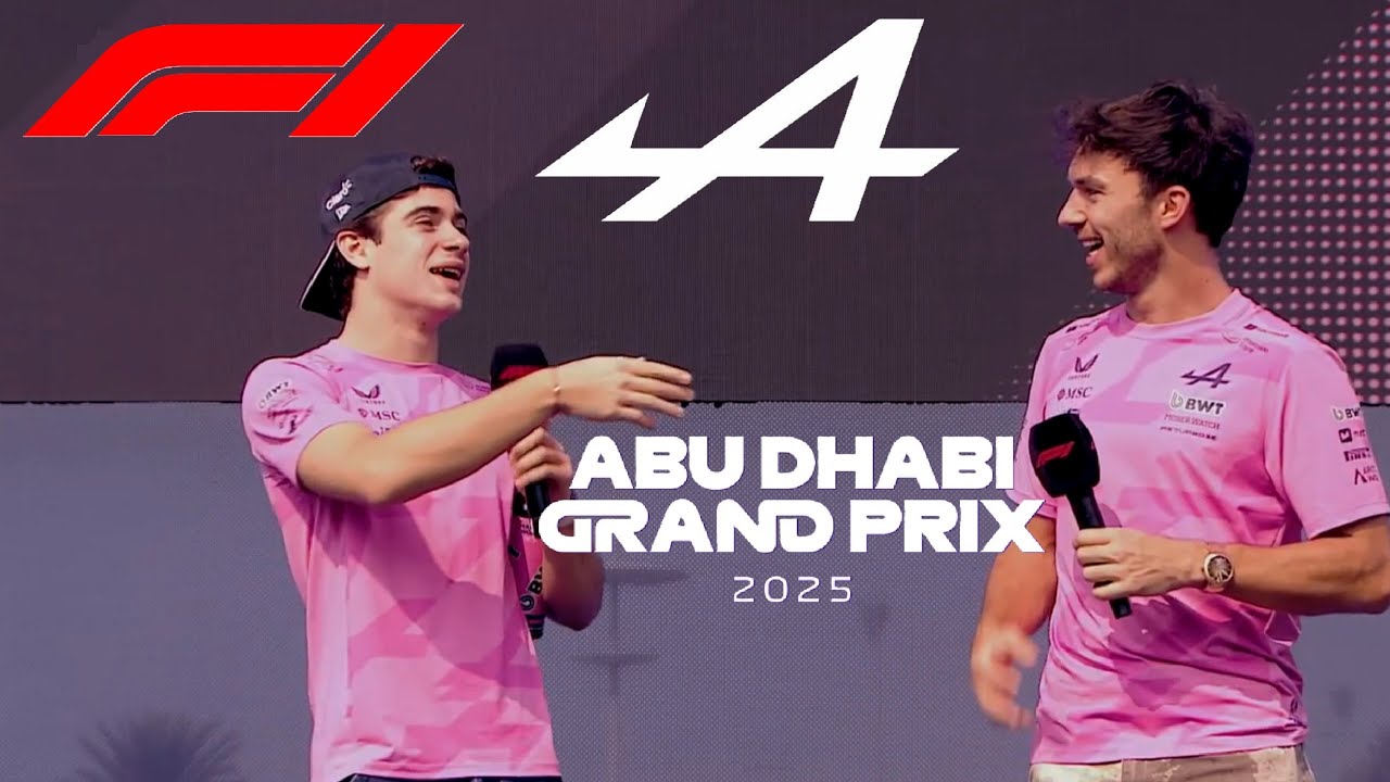 FRANCO COLAPINTO🇦🇷 PIERRE GASLY🇫🇷 en ABU DHABI GP 2025 FAN ZONE