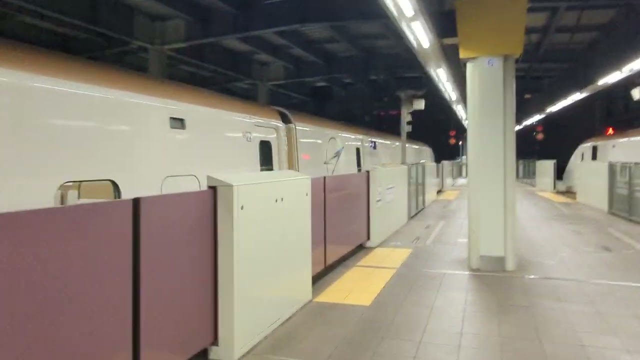 2026年2月8日JR西日本北陸新幹線金沢(駅)13番のりば回送列車((回送列車)回送9943E)到着→停車 E7系F38編成運行(9042Eつるぎ42号→)(回送列車)回送9943E
