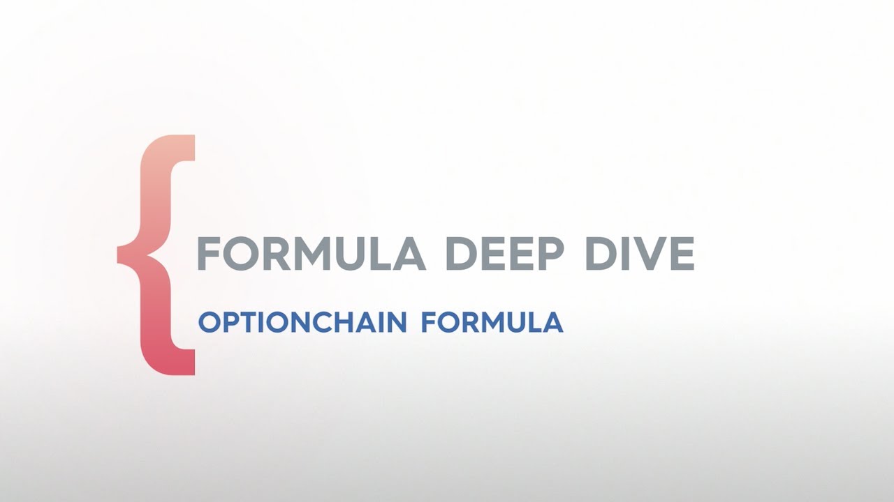 How To View and Filter An Options Chain In Google Sheets