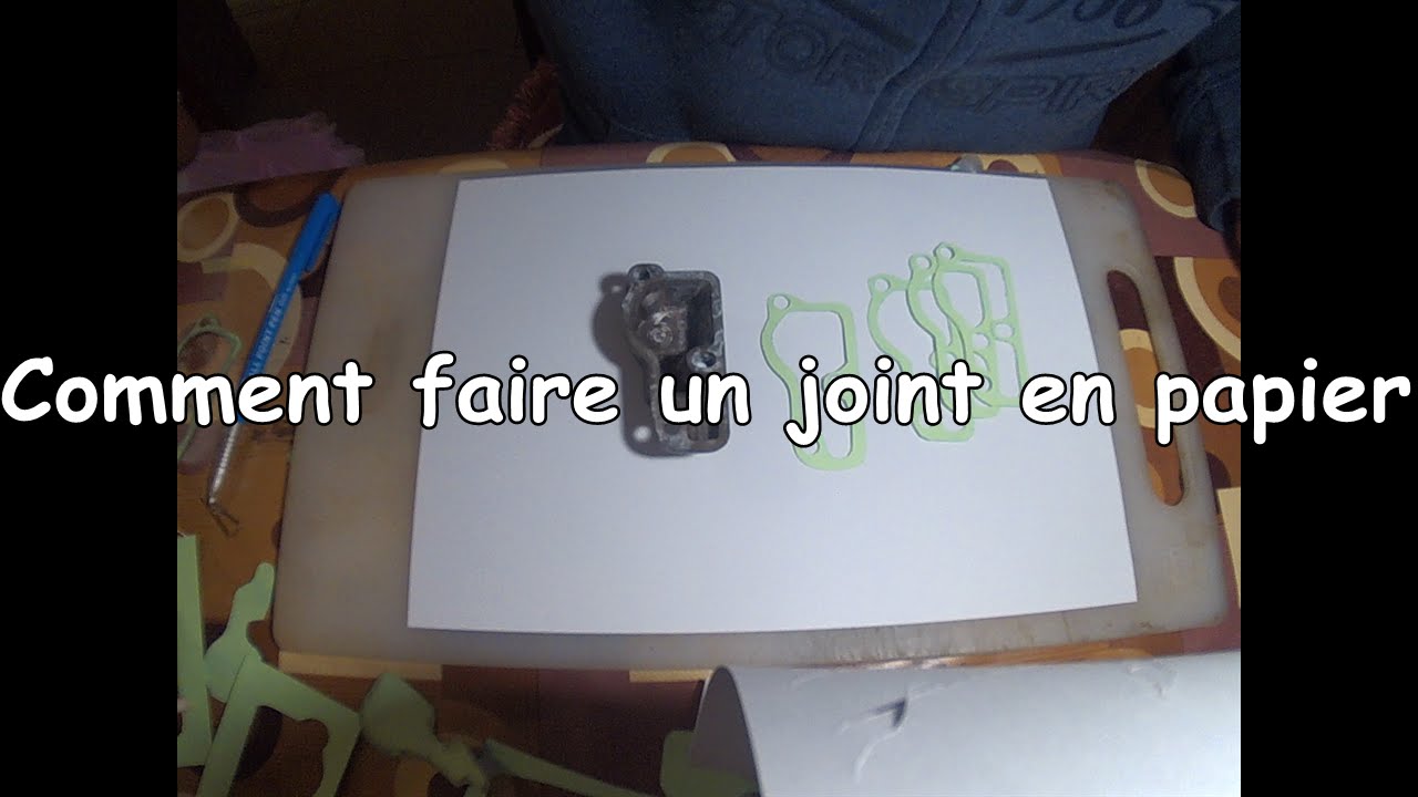 🔧 Comment fabriquer un joint en papier facilement ? (Tuto m&eacute;canique &  DIY) (#diy paper gasket)