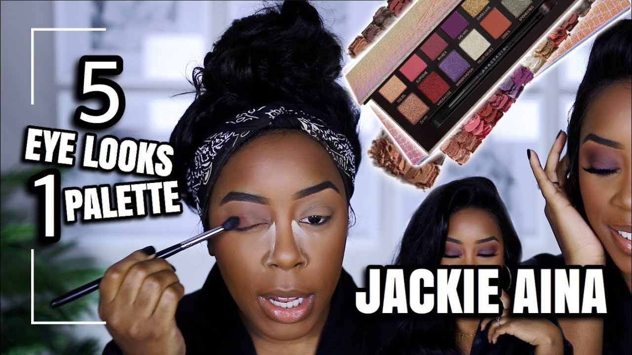 5 EASY LOOKS USING JACKIE AINA'S EYESHADOW PALETTE | BEGINNER FRIENDLY | Andrea Renee