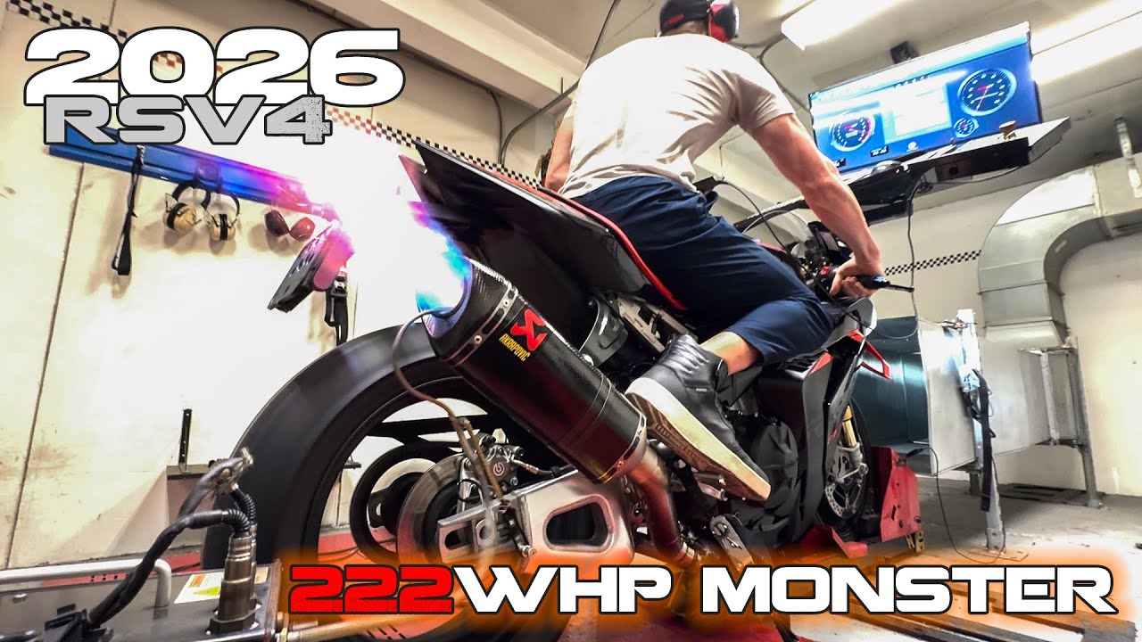 222-сильный Aprilia RSV4 с BT Moto Stage 2! Тестирование на динамометре и GPS