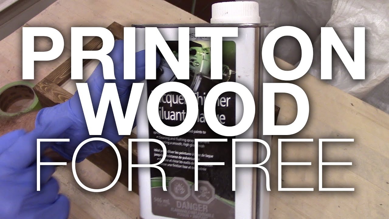 Print on wood FOR FREE!