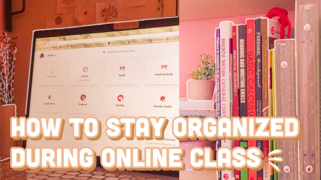 HOW TO STAY ORGANIZED IN ONLINE CLASS I Online school organization tips