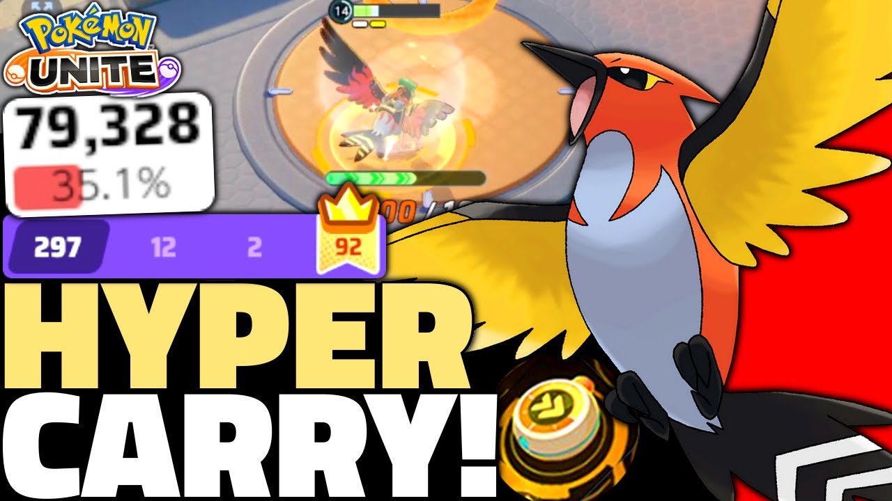 Pok&eacute;mon Unite Talonflame - One of my BEST CARRY Performances EVER!😎 (Master Talonflame Held Items)