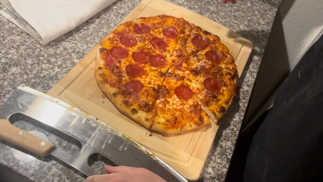 Homemade pizza video for Norman and Judy!