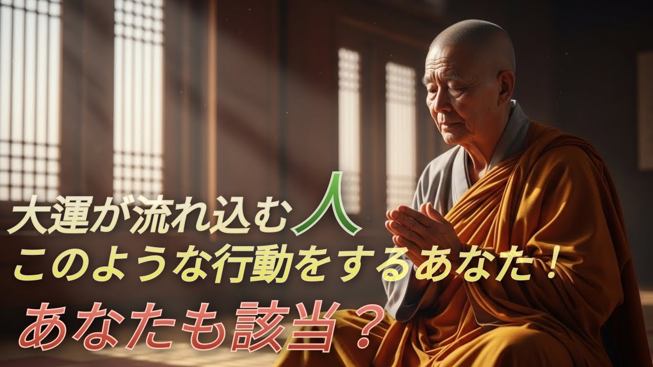大運が流れ込む人、このような行動をするまさにあなた！最近こんな変化がある人、すでに大運が始まっています【仏教の教え】