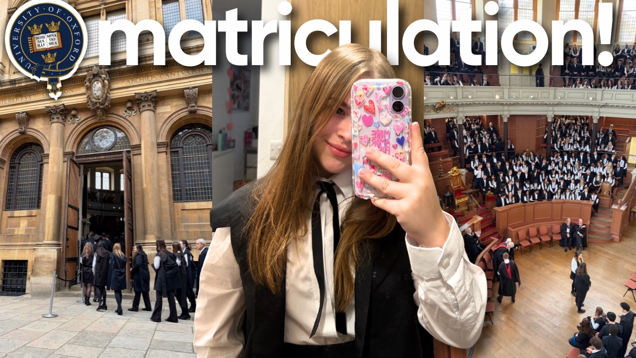 matriculation vlog 🎓🥹 trying on my subfusc, classes, bodleian library