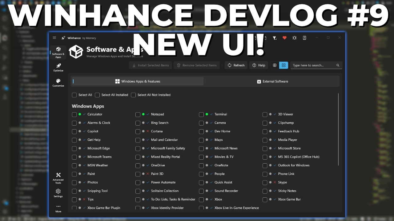 WPF to WinUI3 Migration & Bundled WinGet CLI | Winhance Devlog #9