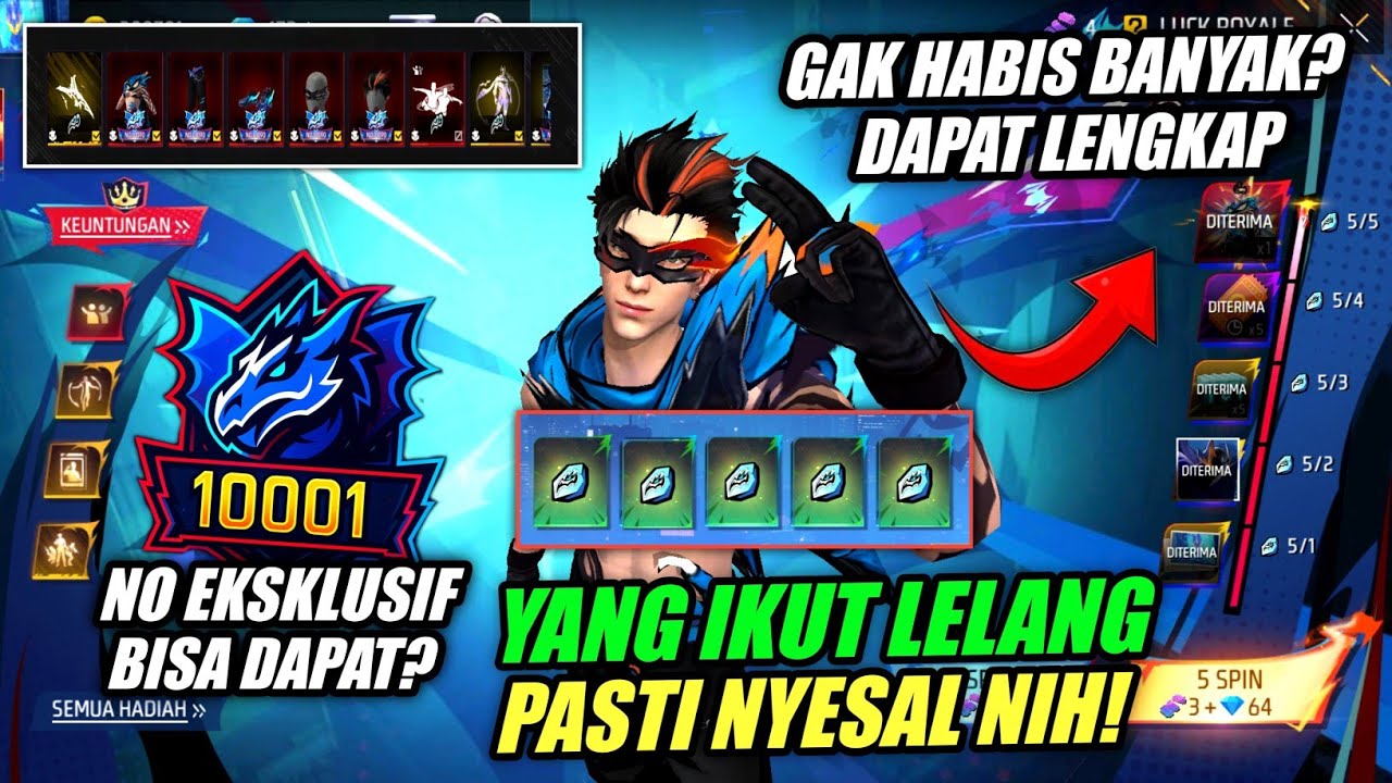WORTH IT BANGET!! BERAPA DIAMOND BUAT DAPETIN EVO BUNDLE MIDNIGHT ACE? SPIN SAMPAI DAPAT - Free fire