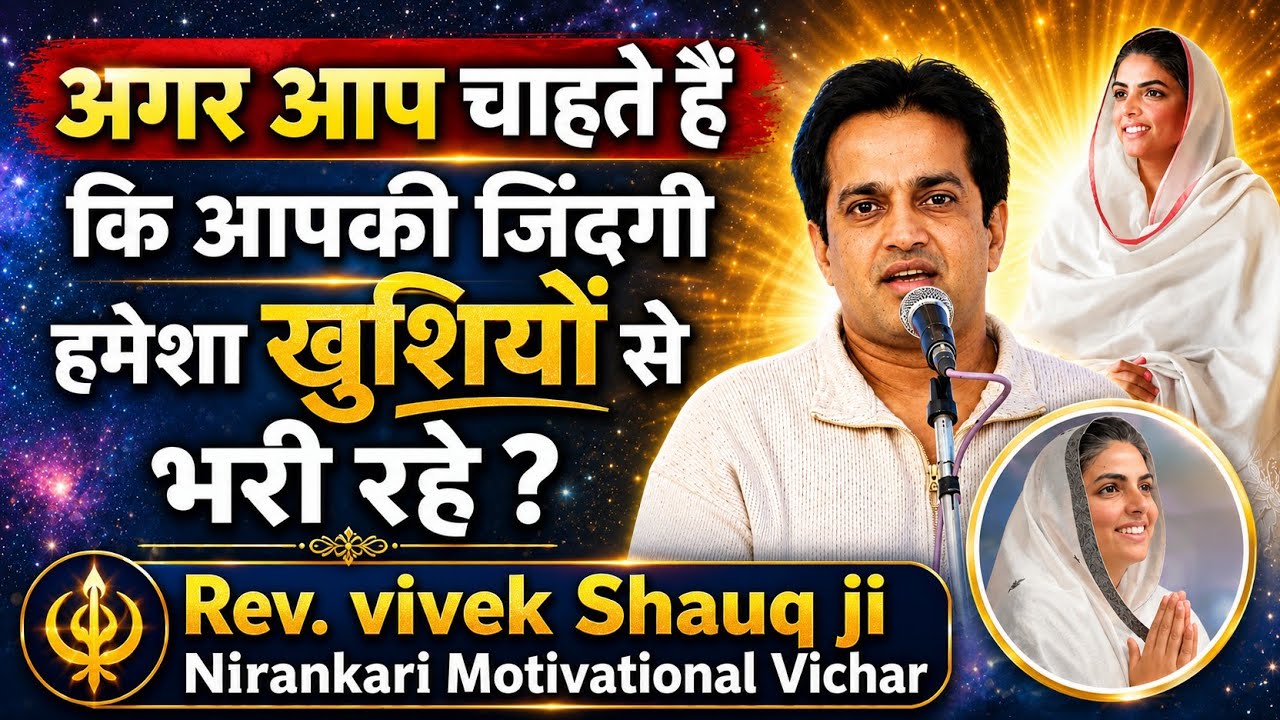अगर आप चाहते हैं कि आपकी जिंदगी हमेशा खुशियों से भरी रहे ? | Vivek Shauq ji #nirankari #motivation