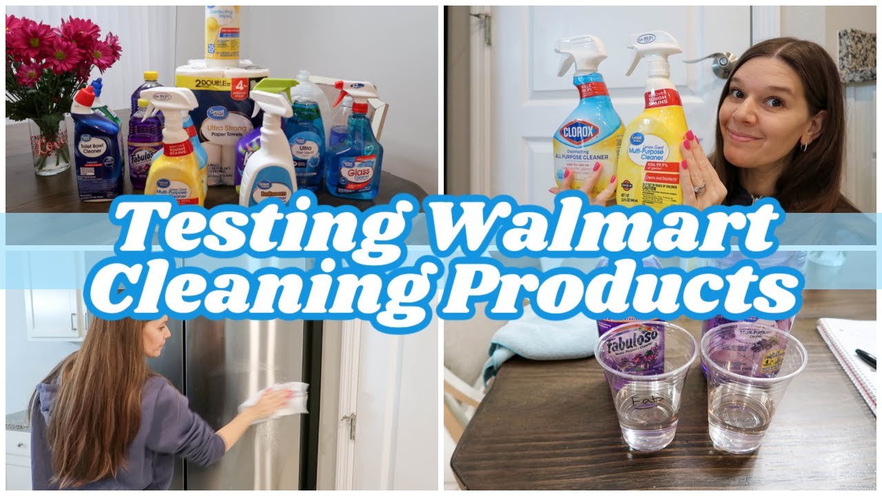 Testing Walmart Cleaning Products | Great Value vs Name Brand Cleaners 🧽
