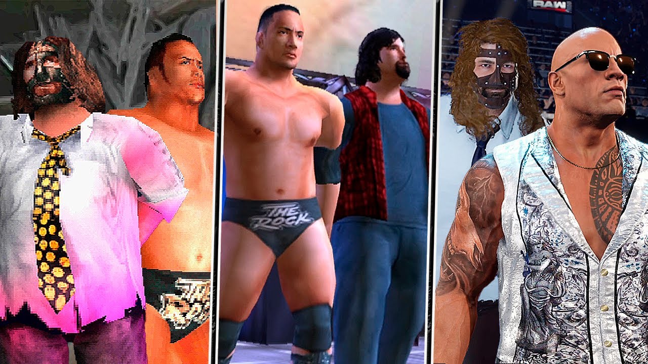 WWE 2K25 - The Rock &lsquo;n&rsquo; Sock Connection Entrance Evolution in WWE Games! (Smackdown 2 to WWE 2K25)