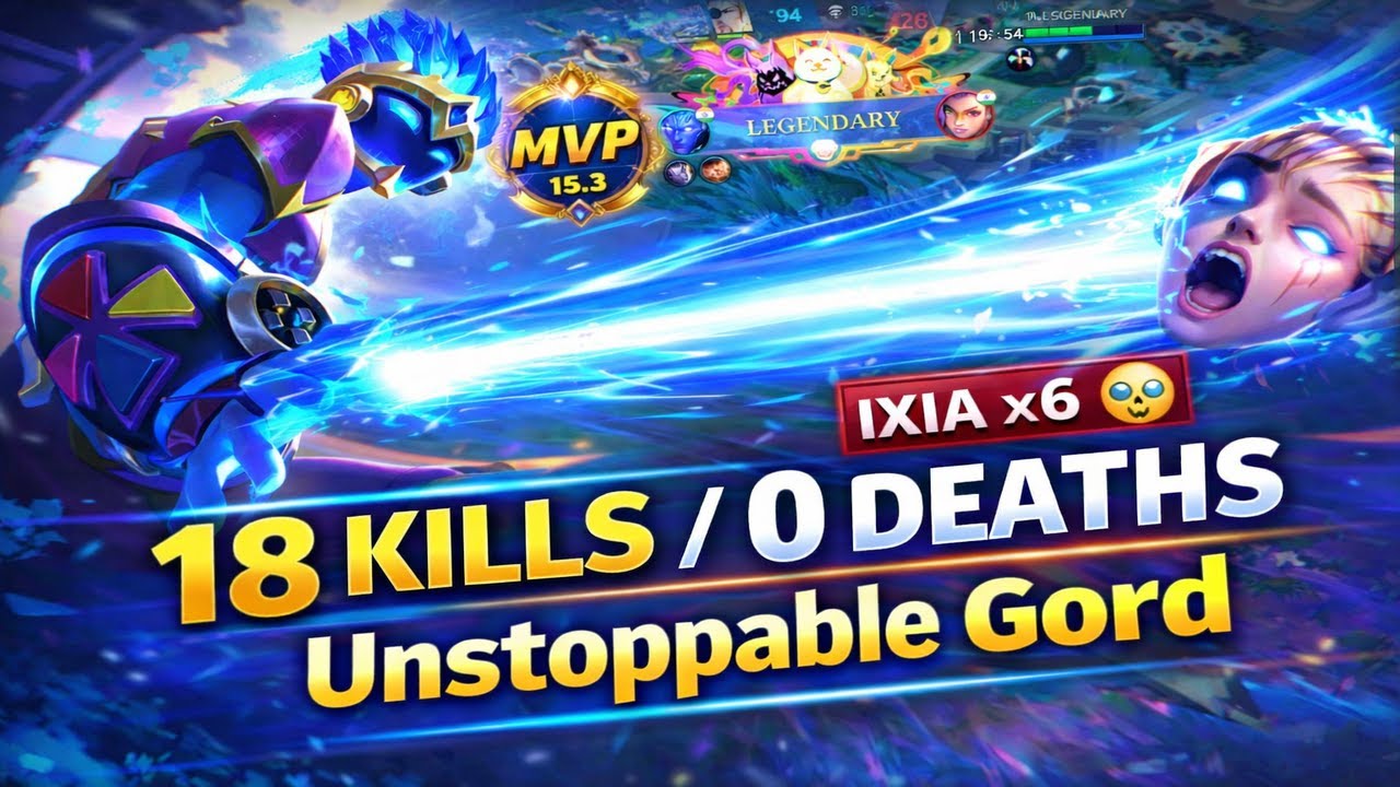 18 Kills + 23 Assists GORD MVP | NO DEATH GORD = UNSTOPPABLE 💥| MLBB Ranked