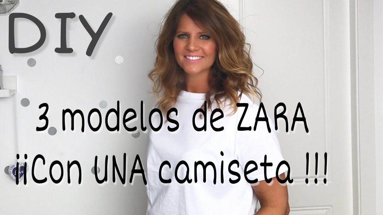 3 CAMISETAS diferentes de ZARA transformando una básica. DIY
