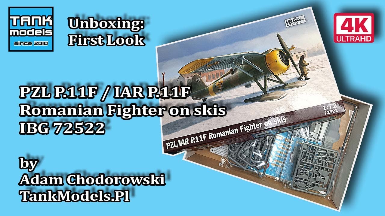 Unboxing #124 - IAR P.11F Romanian Fighter on skis - IBG 72522