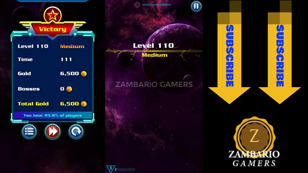 Alien Shooter Level 110 | Low Power Ship | Galaxy Attack | Pulse Blast | Zambario Gamers