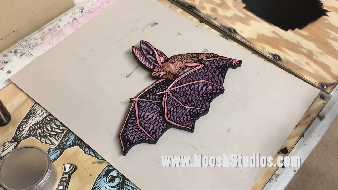 Noosh! Carved bat inking