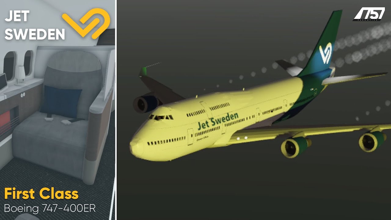 ROBLOX | Jet Sweden | First Class | Boeing 747-400ER