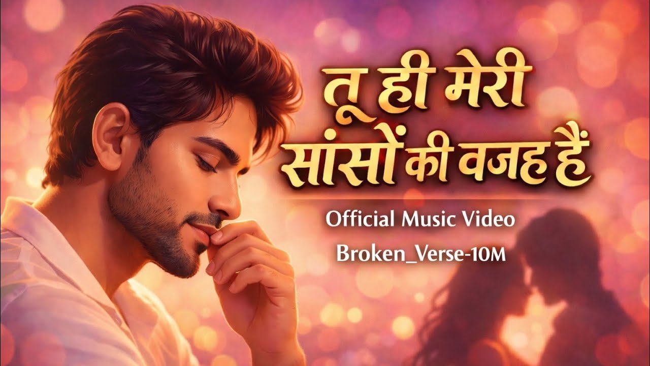 Tu Hi Meri Saanson Ki Wajah Hai  Official Video | Romantic Hindi Song | Broken_Verse-10M #love #song
