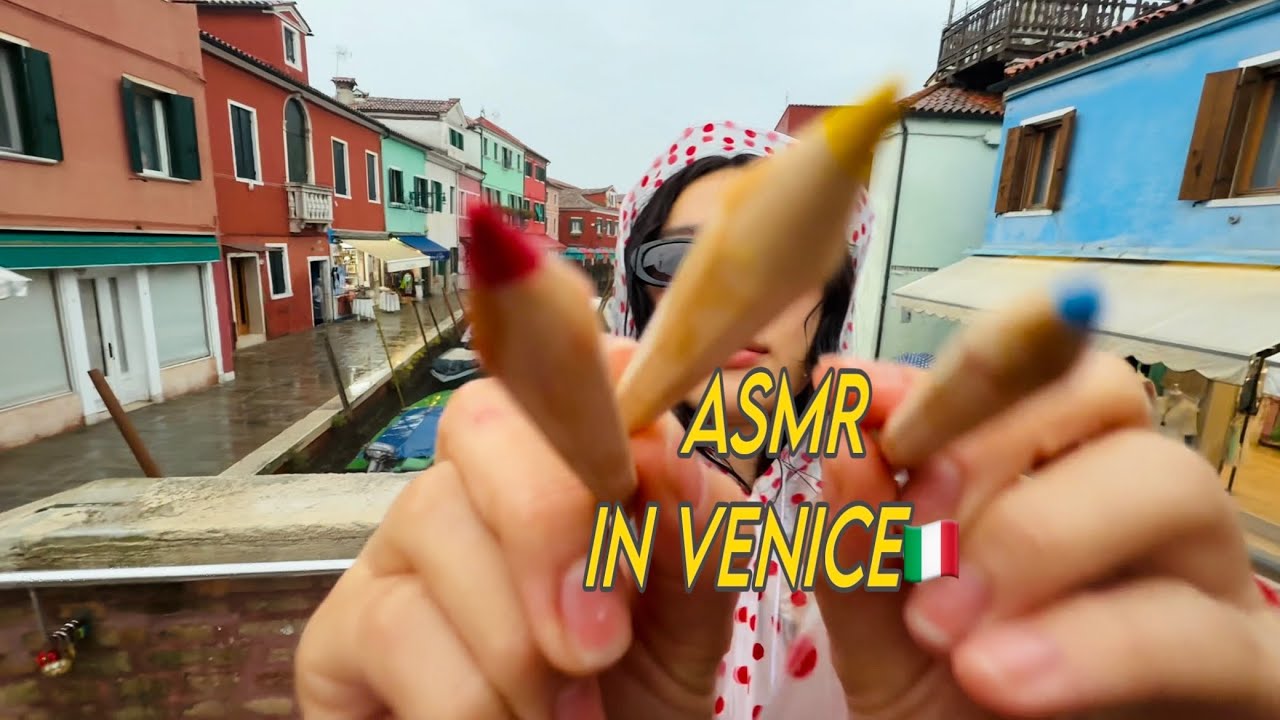 Rainy Venice ASMR 🌧️ Fast & Aggressive in Colorful City Streets