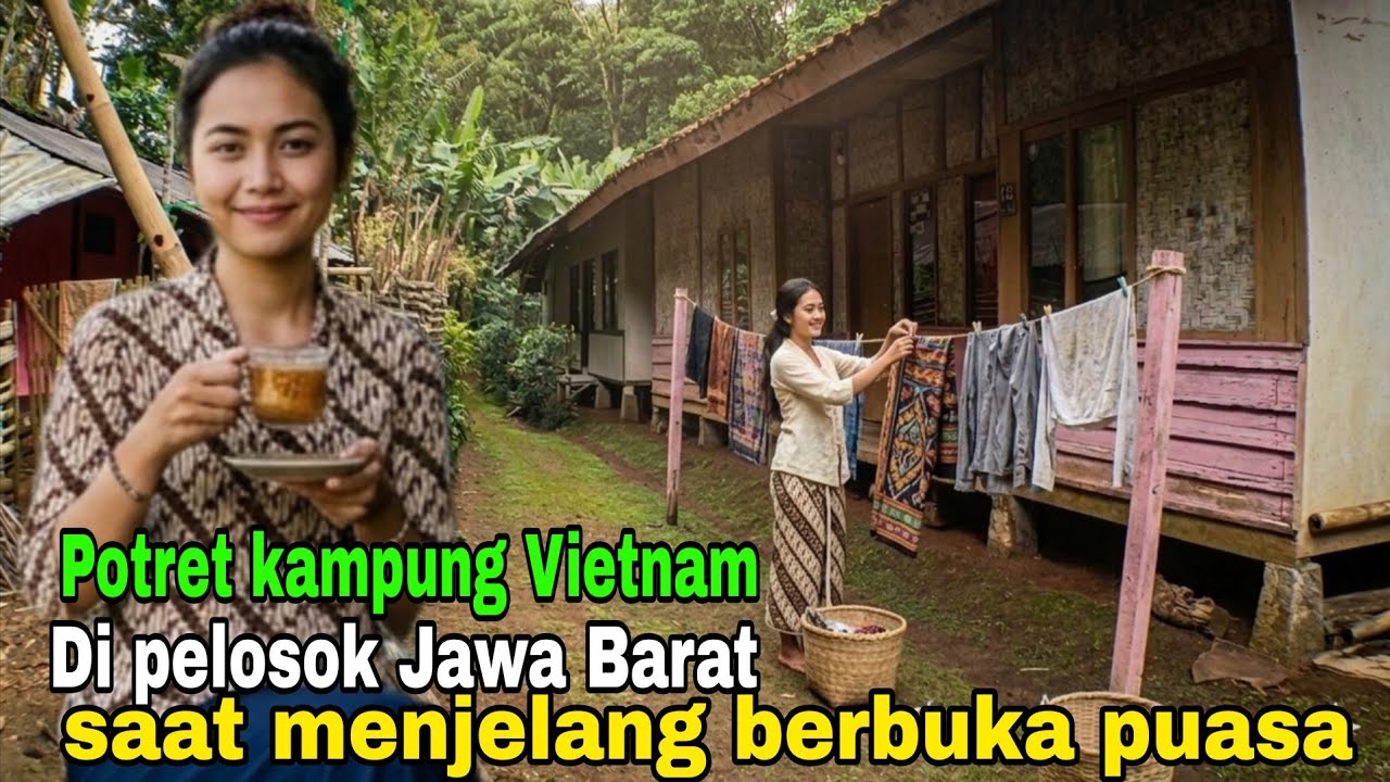 Viral‼️Inilah potret kehidupan kampung Vietnam di peloksok Jawa Barat saat menjelang berbuka puasa