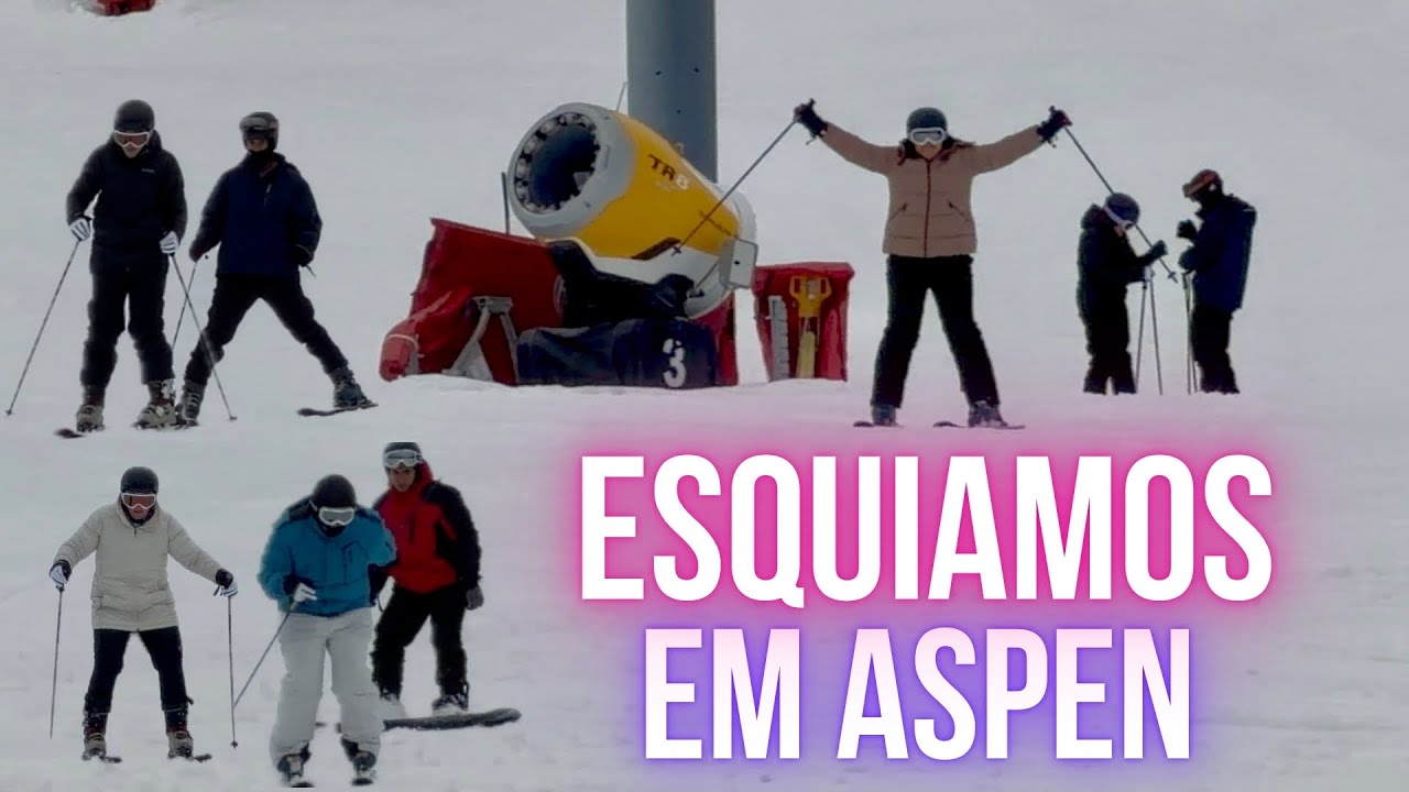 Dia de muito Ski em Aspen Colorado 