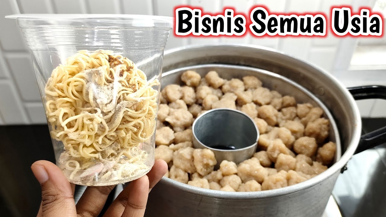 Usaha Kekinian Laris Sepanjang Masa - CARA MEMBUAT PENTOL MIE GELAS | Usaha Modal Kecil Laris Manis