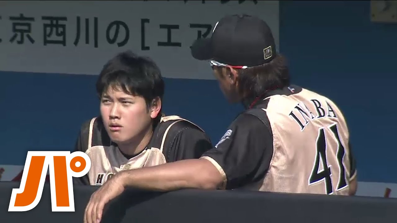 【直後に表情が一変】稲葉篤紀、大谷翔平の会話