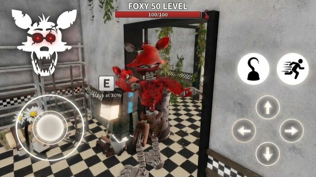 What If I BECOME Foxy 50 Level | FNAF Eternal Nights (Roblox)